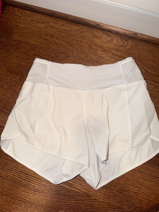 lululemon athletica Pants - Lululemon White Athletic Shorts - Lightweight Performance